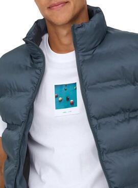 T-shirt Only and Sons Milo Photo weiß für Herren