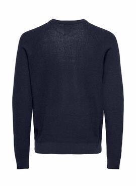 Pullover Only and Sons Es gibt Strickstruktur für Herren
