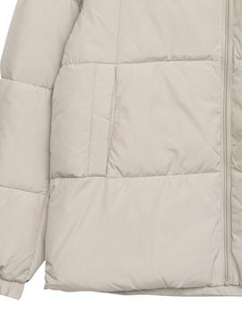 Herren Steppjacke Only and Sons David mit Kapuze in Beige.
