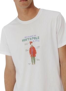T-shirt El Pulpo North Pole Outfit weiß für Herren