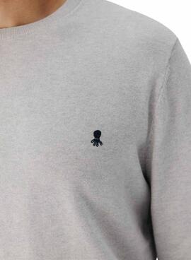 Pullover El Pulpo Rundhalsausschnitt Grau-Mix für Männer