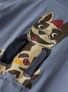 T-Shirt Name It Rolf blau für Jungen