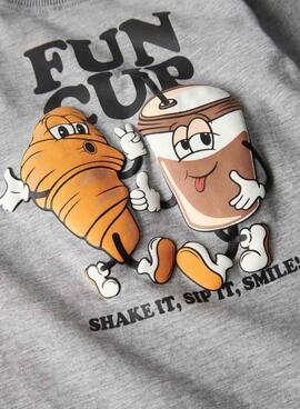 T-shirt Name It Rasmus grau für Jungen.