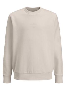 Sweatshirt Jack and Jones Jin beige für Jungen