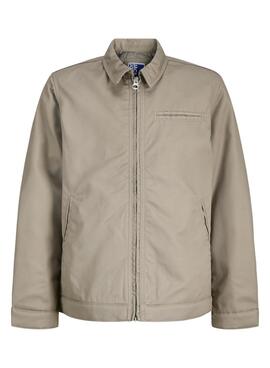 Jacke Jack and Jones Norrebro beige für Jungen.