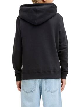 Sweatshirt Jack and Jones Bleecker schwarz für Kinder