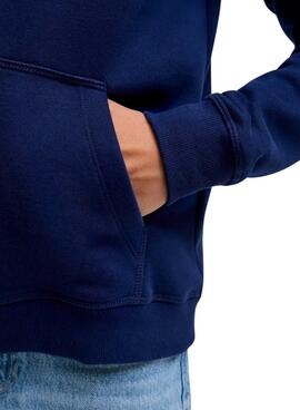 Sudadera Jack and Jones Bleecker blau für Jungen.