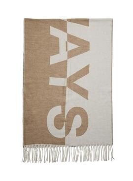 Schal Pieces Javi Always beige für Damen.