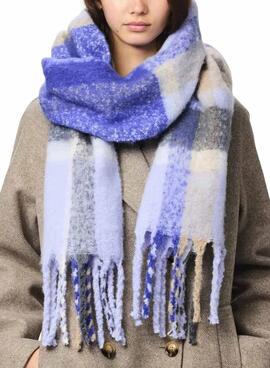 Scarf Pieces Bea long mauve checks for women