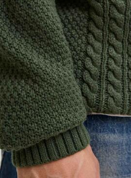 Pullover Jack and Jones Paul  grün für Herren
