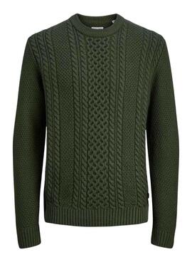 Pullover Jack and Jones Paul  grün für Herren