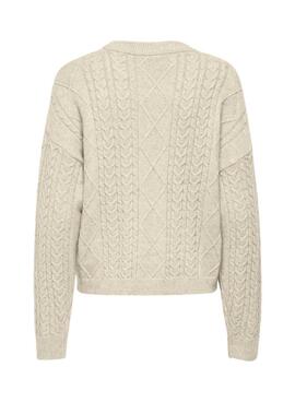 Strickpullover Jersey Only von Katia in Beige für Damen