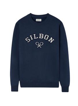 Pullover Silbon halbpanama marineblau für Herren