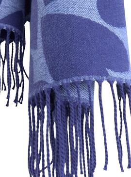 Schal Pieces Marlin mit blauem Herzenmuster für Damen