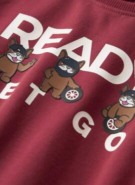 Sweatshirt Name It Roval Granat für Jungen.