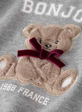 Sudadera Name It Frear grau für Mädchen.