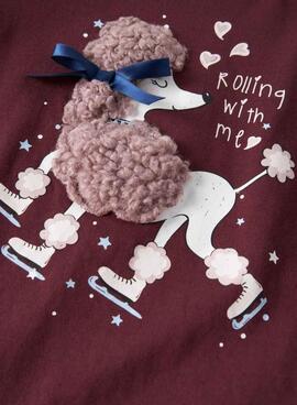 T-Shirt Name It Frakerna granatrot für Mädchen