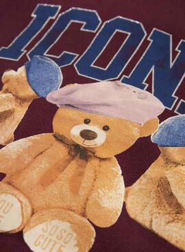 Sweatshirt Name It Frycca granatrot für Mädchen