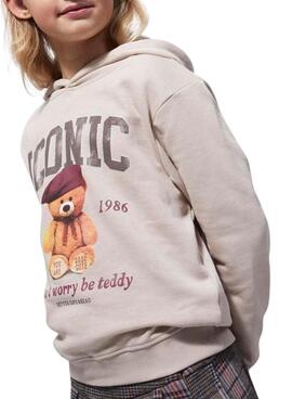 Kapuzenpullover Name It Frycca in beige für Mädchen.