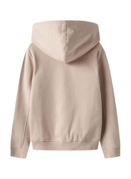 Kapuzenpullover Name It Frycca in beige für Mädchen.