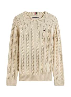 Tommy Hilfiger Jersey in Beige für Kinder