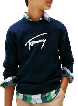 Tommy Hilfiger Varsity Jersey in Marineblau für Jungen.