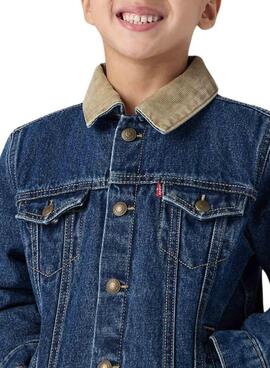 Levis Trucker gepolsterte Jeansjacke für Kinder.