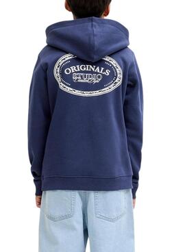 Sweatshirt Jack and Jones Greene Branding blau für Jungen
