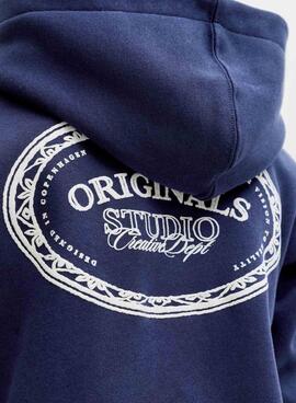 Sweatshirt Jack and Jones Greene Branding blau für Jungen