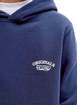 Sweatshirt Jack and Jones Greene Branding blau für Jungen