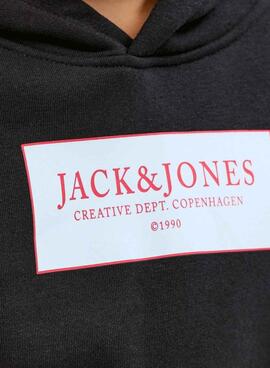 Kapuzenpullover Jack and Jones Greene Schwarz für Kinder