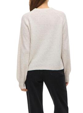 Vila Vivilas beige Frauen Jersey