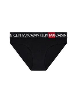 Slip Calvin Klein Bikini Brief 1981 Bold Schwarz