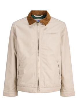 Jacke Jack and Jones Norrebro beige für Jungen.