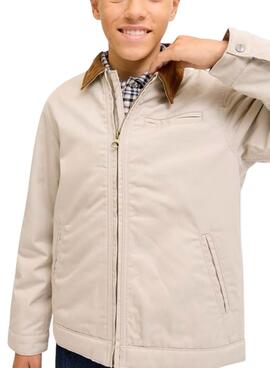 Jacke Jack and Jones Norrebro beige für Jungen.