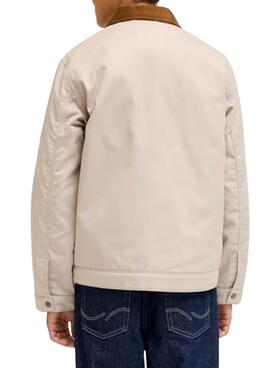 Jacke Jack and Jones Norrebro beige für Jungen.