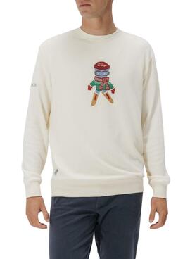 Sweatshirt El Pulpo Ski weiß für Herren