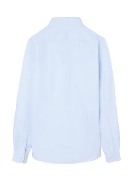 Hemd Silbon Sport Oxford Streifen blau für Herren