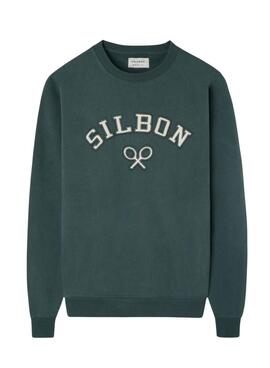 Sweatshirt Silbon Racket Corduroy Green für Herren