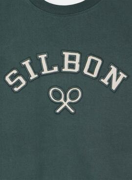 Sweatshirt Silbon Racket Corduroy Green für Herren