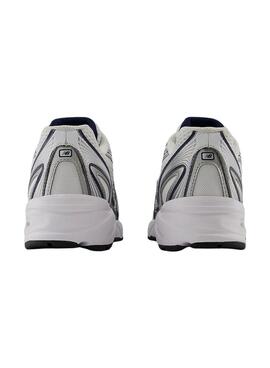 Turnschuhe New Balance U740 Weiß und Marineblau für Damen