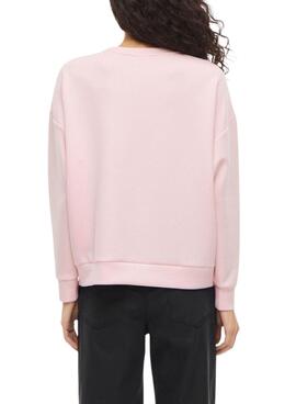 Sweatshirt Vila Visiffi rosa für Damen