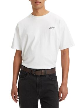 Ledergürtel von Levis mit metallener Schnalle in Braun für Herren.