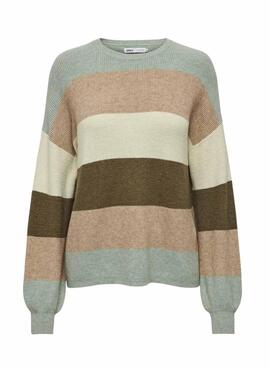 Pullover Only Atia Multicolor gestreift für Damen