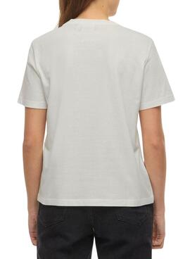 Vila Viybilla Rose weiße Damenbluse.