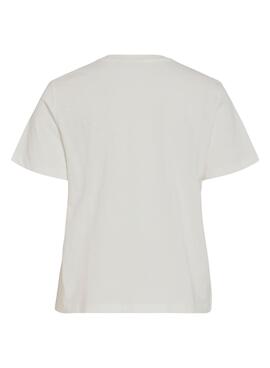 Vila Viybilla Rose weiße Damenbluse.