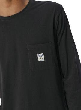 Langarmshirt El Pulpo in Anthrazitgrau für Herren.