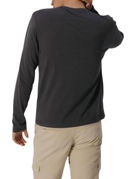 Langarmshirt El Pulpo in Anthrazitgrau für Herren.