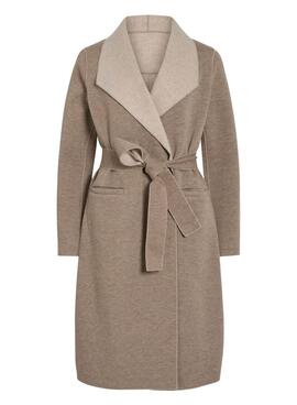 Mantel Vila Juice beige für Damen