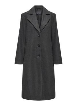 Mantel Only Lisa grau für Damen.